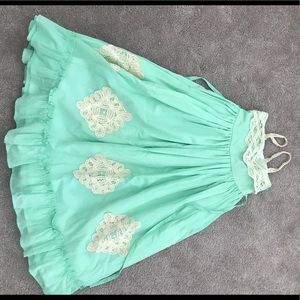 Well Dressed Wolf Mint Green Maxi  Size 4T